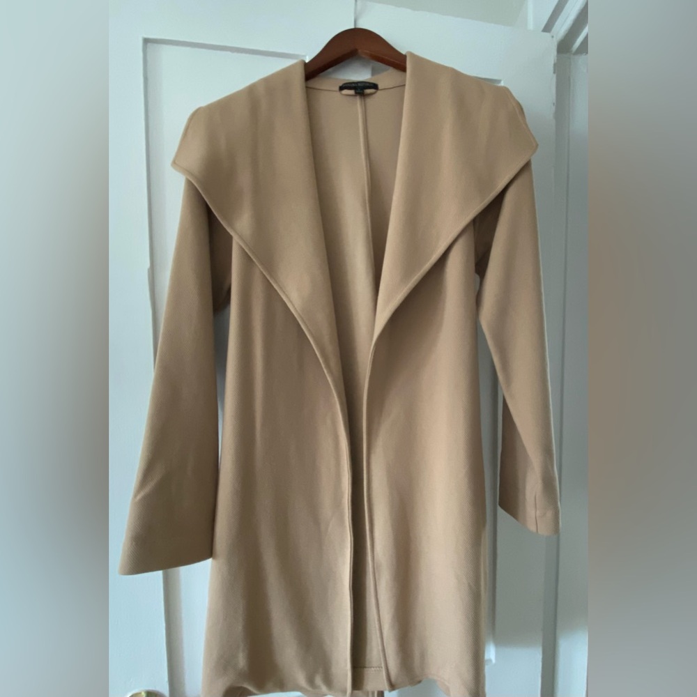 Banana Republic Camel Open-Front Coat